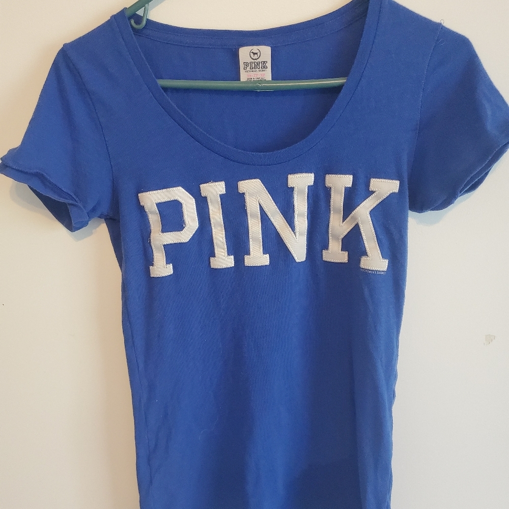 Blue tee